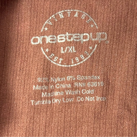 One Step Up, Dusty Rose Ribbed Fitted Sleeveless Mock Turtle Neck - Picture 3 of 4